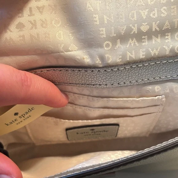 Kate Spade Silver and Black Crossbody Bag - Picture 3 of 3